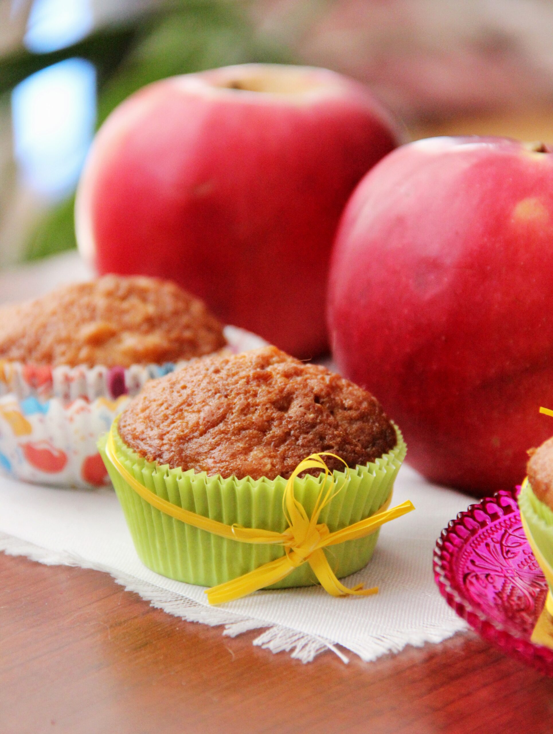 Muffins de Nozes com Maçãs Caramelizadas