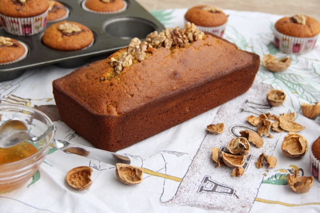 Bolo de abóbora em duas versões – cupcake e muffin